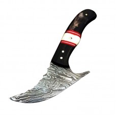  Damascus  handmade Hunting Knives D2 Steel Sharped Blade With Free Leather Sheath